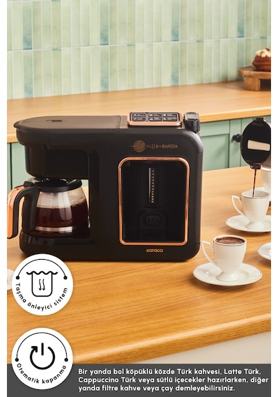 Karaca Hatır Plus Barista 6 In 1 Latte Cappucino Ve Közde Türk Kahvesi Makinesi