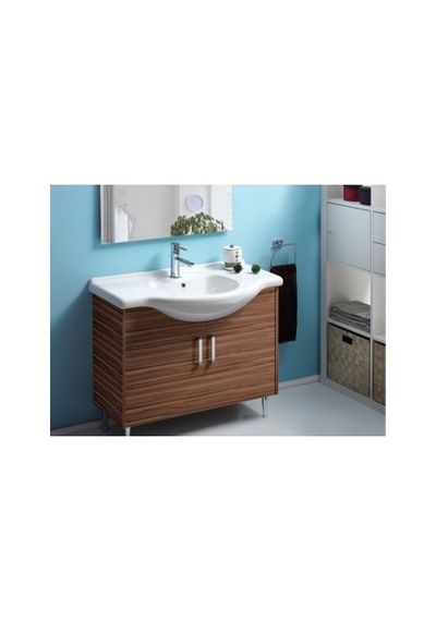 55 Cm Etajerli Turkuaz Seramik Lavabo 508 Yeşil