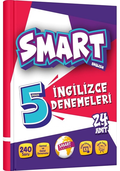 Smart English 5. Sınıf İngilizce Denemeleri 24 Adet