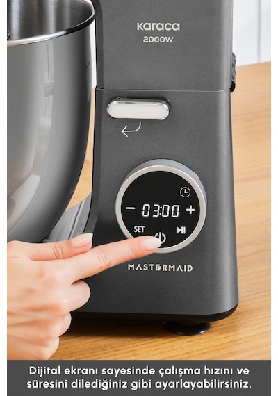 Karaca Mastermaid Chef Ultra D2000 W Dijital Ekranlı Hamur Yoğurma Makinesi