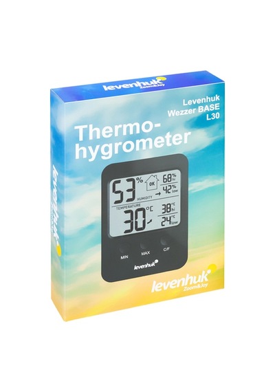 Levenhuk Wezzer BASE L30 Siyah Termo Higrometre