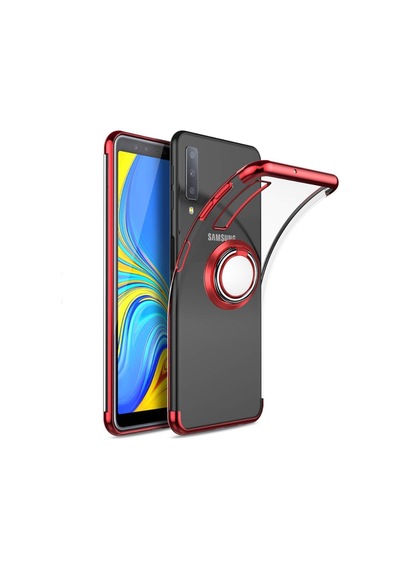 Samsung Galaxy Uyumlu A9 2018 Stantli Köseleri Renkli Seffaf Kilif 318089103 - Renk-Kampanya / Siyah-Nano Ekran Koruyucu(+25 Tl)