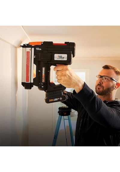 Worx Wx842 20volt/2.0ah Li-ion 15-50mm Profesyonel Şarjlı Çivi Çakma Makinesi + 2700 Adet Yedek Çivi