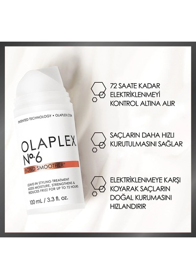 Olaplex No.6 Bağ Yapılandırıcı Ve Sakinleştirici Durulanmayan Saç Şekillendirici 100 Ml