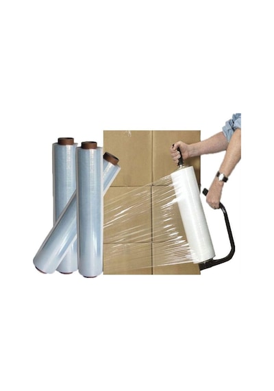 Palet Streç Film 17 Mikron 50 Cm x 300 Metre 6 Adet