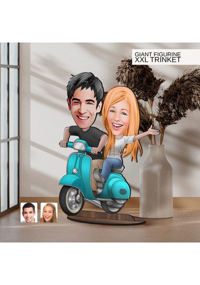 Bk Gift Kişiye Özel Sevgililer Karikatürlü Büyük Boy Ahşap Biblo-99 Arkadaşa Hediye , Sevgiliye Hediye, Kişiye Özel Biblolar Kobitmeyen137600 Bk Gift