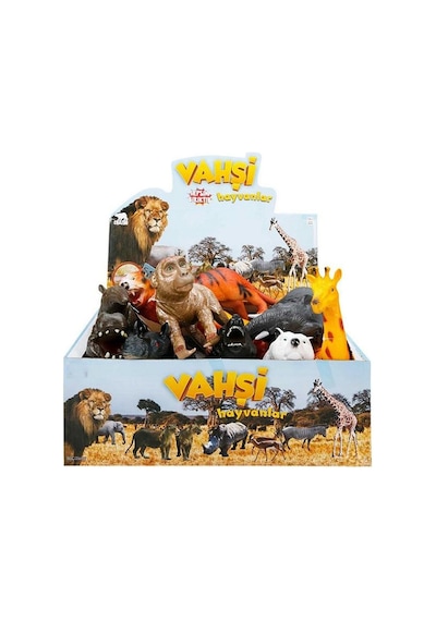 S00000725 Vahşi Hayvanlar Foam Sesli 27cm