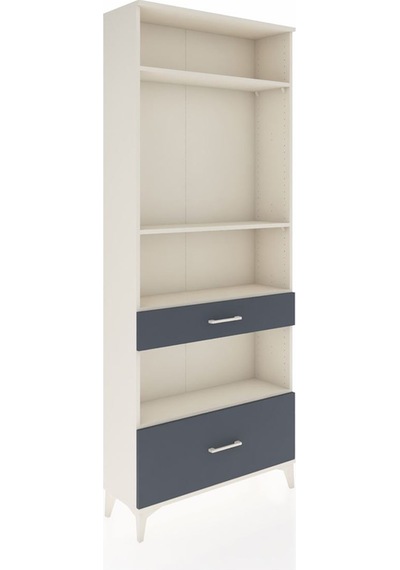 Arges Dolap 4 Raflı 2 Çekmeceli 88x30x221 Aytaşı-antrasit Aytaşı