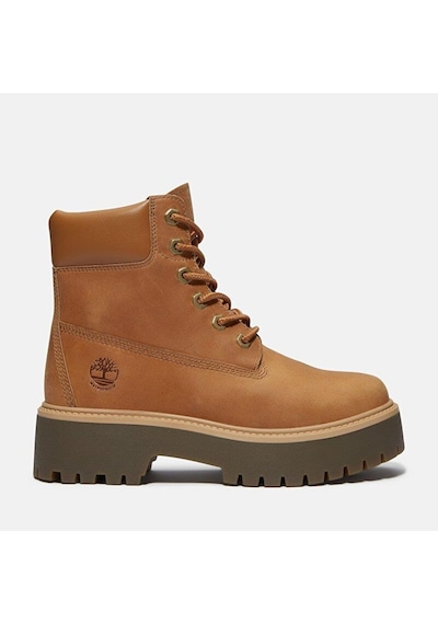 Timberland Stone Street 6 Inch Lace Up Waterproof B Kadın Bot-31860 Krem