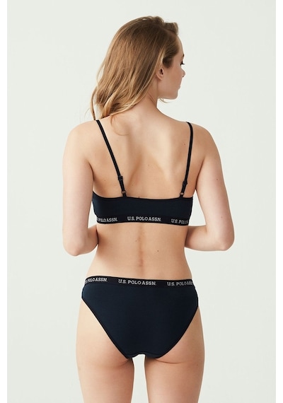 U.S. Polo Assn. Kadın Lacivert Büstiyer Slip Set 65004 Lacivert