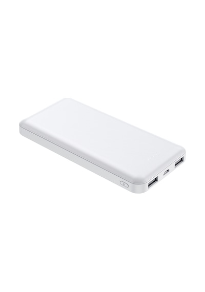Xipin PX102 Hızlı Şarj Özellikli LED Göstergeli Dual USB Taşınabilir Akıllı Powerbank 10000mAh Beyaz