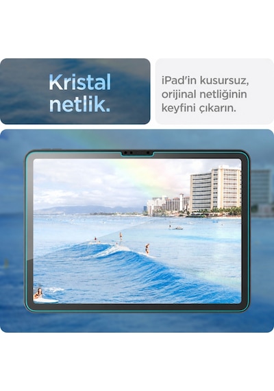 Engo Apple Uyumlu iPad  11. Nesil A16 Ekran Koruyucu 11 inç 9H Parlak Nano Şeffaf A3354 A3355 ile