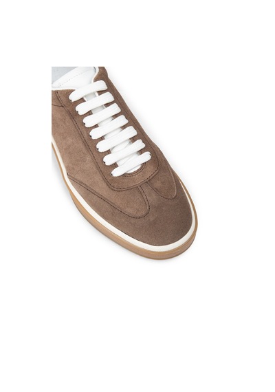 Deery Erkek Hakiki Süet Vizon Renk Sneakers - 01997mvznc01 Vizon