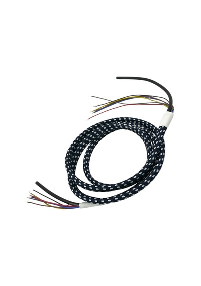 Buharlı Ütü İle Uyumlu 6 Çıkışlı Elektrik Kablosu + Buhar Hortumu - Kumaş Örgülü/gc8619 Buhar Kazanl