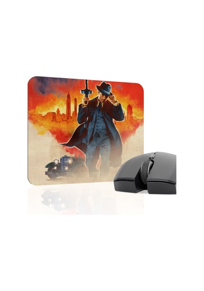Mafia Kaymaz Dikişli Kauçuk Oyuncu Mousepad V2 - 22x18 Gaming Mouse Pad Fare Altlığı
