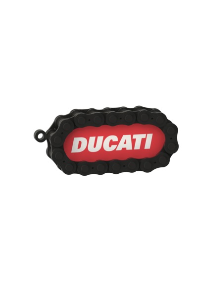 Ducati Marka Motosiklet İçin Anahtarlık Beyaz - Kırmızı
