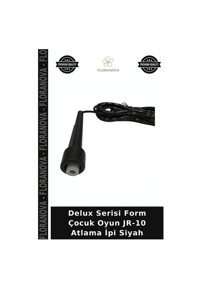 Delux Serisi Form Çocuk Oyun Jr-10 Atlama İpi Siyah