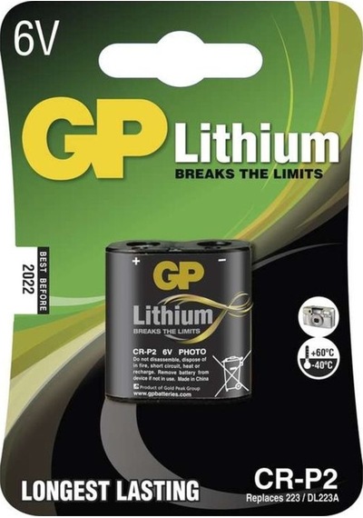 Gp Cr-P2 Liyum 6V Pil