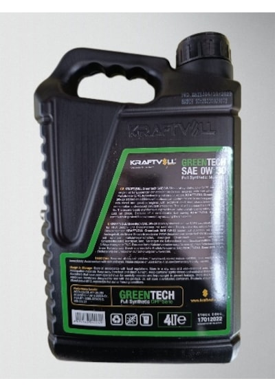 Kraftvoll Greentech 0W-30 Motor Yağı 4 L