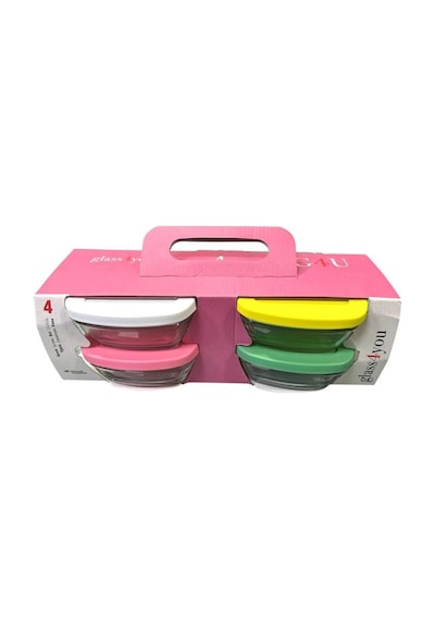 Paşabahçe 96840 G4u Pudding Saklama 4 Parça Çok Renkli