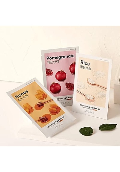Mıssha Bal Özlü Parlak Görünüm Sunan Ve Yoğun Nemlendirici Yaprak Maske 1ad Airy Fit Sheet Mask Honey