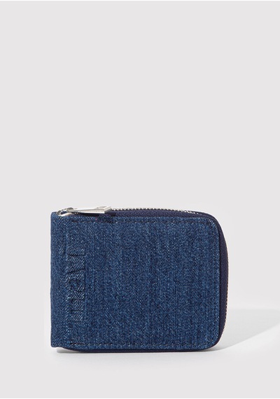 Mavi - Fermuarlı Denim Cüzdan 1913340-83594 Lacivert