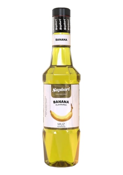 Saphori Muz Aromalı Kokteyl Şurubu Muz Şurubu 700 Ml
