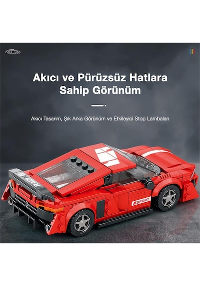 Reobrix Creator 681 Audi R8 Spor Araba Yaratıcı Yapı Blok Seti Building Blocks - 413 Parça