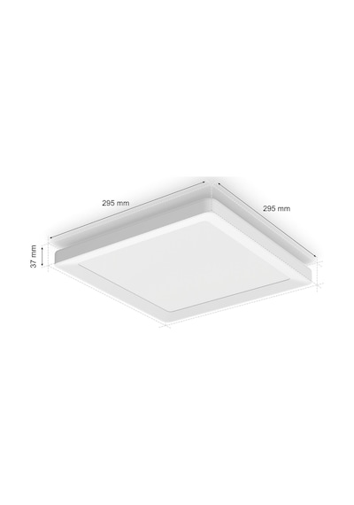 Philips Hue Tento Wca Beyaz Slim Kare Tavan Paneli 30x30cm Çok Renkli
