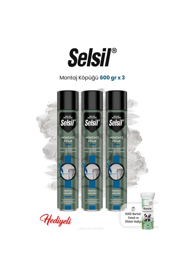 600 Gr X 3 Montaj Köpüğü Ve Rosie