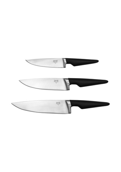 Ikea Vörda 3 Parça Mutfak Bıçağı Seti 33 Cm Siyah