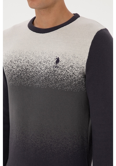 U.S. Polo Assn. Erkek Regular Fit Bisiklet Yaka Antrasit Kazak 50314985-VR006