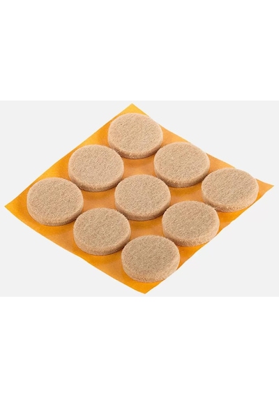 2 Paket Kendinden Yapışkanlı Sandalye Masa Koltuk Altı Parke Koruma Keçesi 25mm Çap