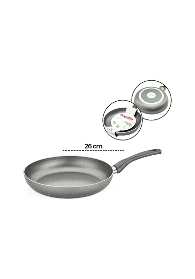 Papilla Fred 26 Cm Maxi Granit Tava - Tek Saplı Gri Kırçıllı Brkt-705700- 6'li Paket Diğer