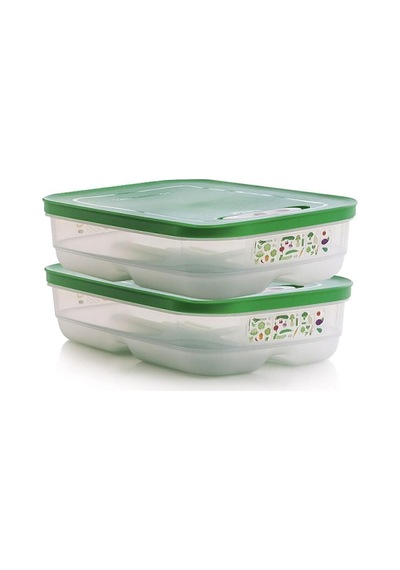Sera Buzdolabı Saklama Kabı Yatay 2 X1.8 Lt Yeşil