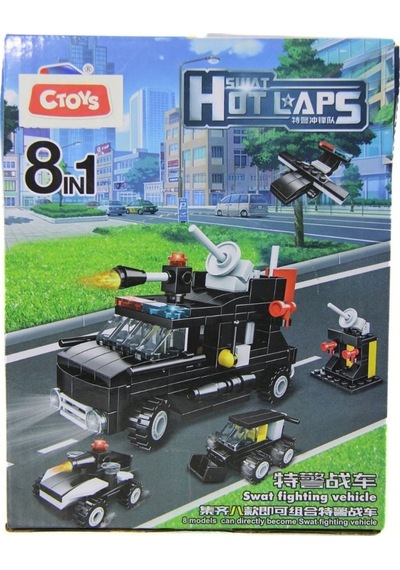 Ctoy Oyuncak Blok Mini Polis Arabaları