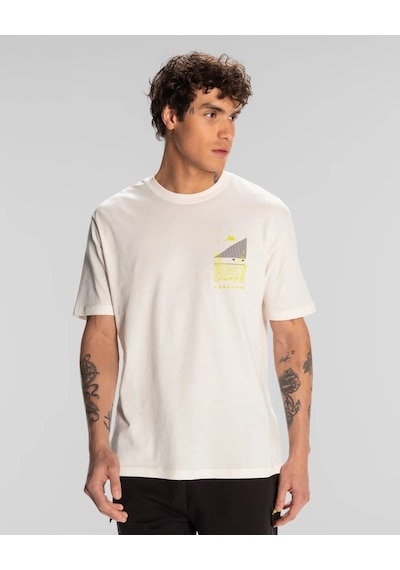Kappa Authentic Spacetime Erkek T-shirt-beyaz