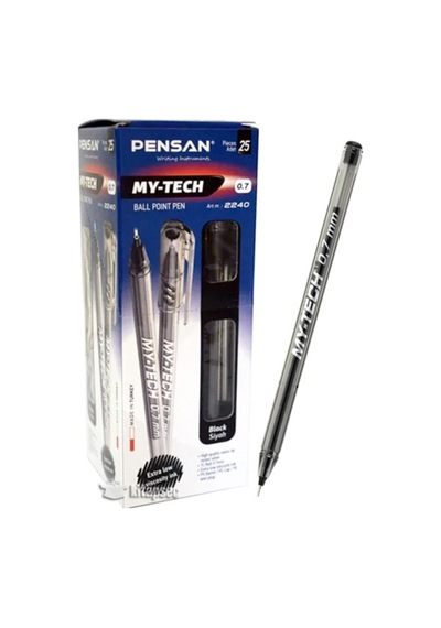 My-tech 0.7 Kalem 25'li Paket Siyah Siyah