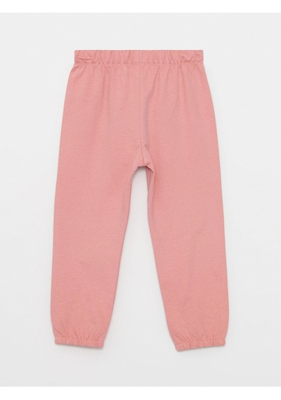 LC Waikiki Lcw Baby Pembe Beli Lastikli Baskılı Kız Bebek Eşofman Alt