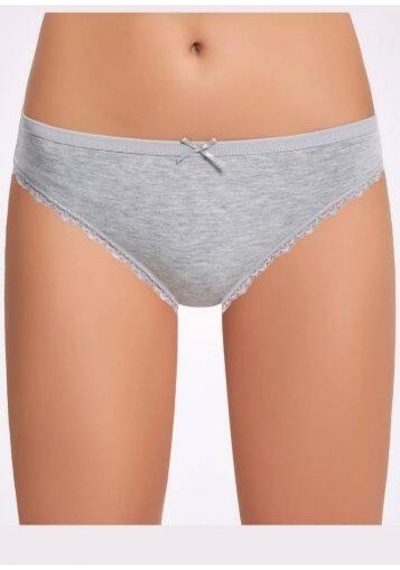 Melanjlı Dantelli Bikini Külot 001