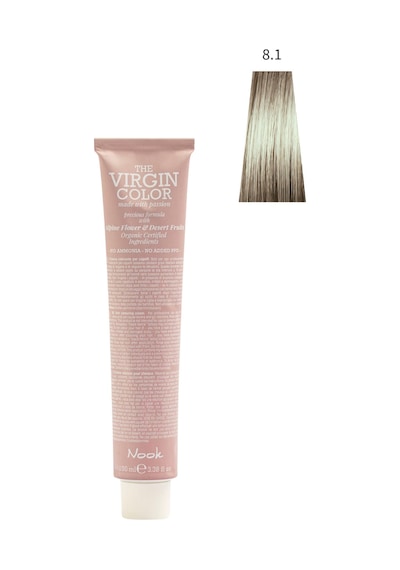 Nook Virgin Color Profesyonel Saç Boyası 100ml-küllü Açık Soğuk Kumral 8.1-ash Küllü Koyu Sarı