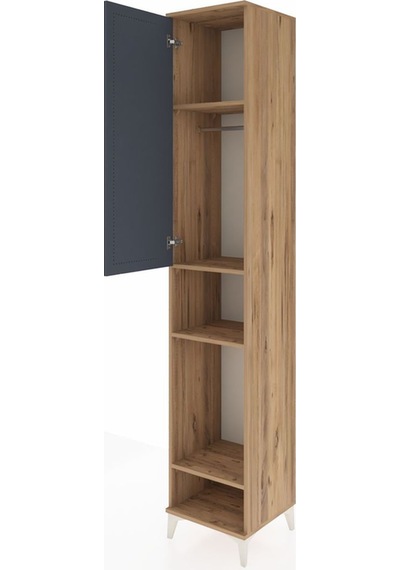 Hyperion Dolap 4 Raflı Tek Kapaklı Tek Askılı 44x44x243 Çam-a... Çam Hyperion Dolap 4 Raflı Tek Kapaklı Tek Askılı 44x44x243 Çam-a... Çam
