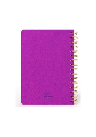 Melimelek Kareli Defter Mor Bez Ciltli - Ceyda Düvenci Pembe