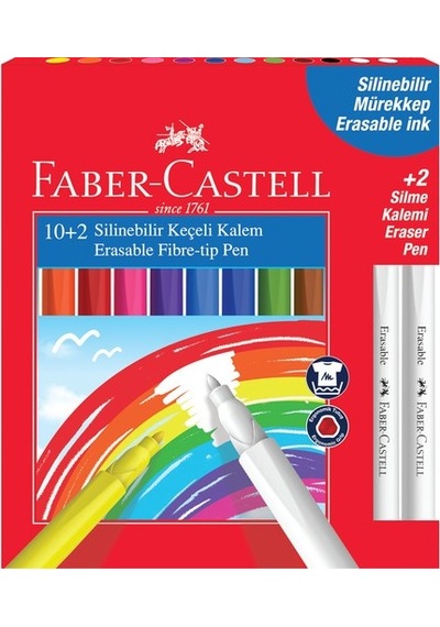 Faber-Castell Silinebilir Keçeli Kalem 12'li