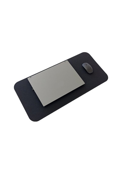 Keçe Bilgisayar Mouse Pedi Masa Üstü Düzenleyici Mat 70x32 Cm Siyah Ok