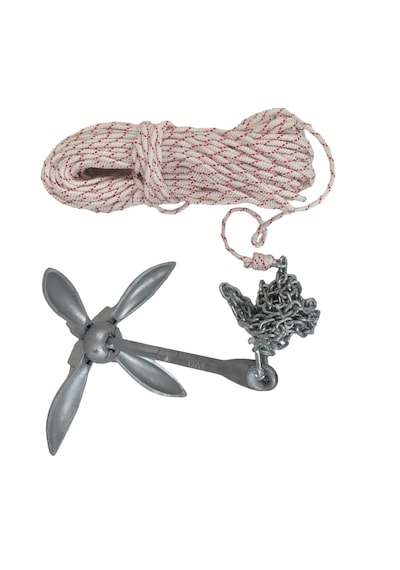 Tekne Çapa Seti. 4 Kg. Tekne Ve Bot Çapası. Kombine Hazır Set