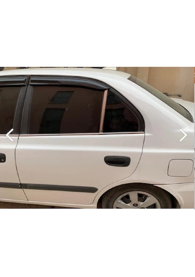 Hyundai Accent Admira 2000-2006 Uyumlu Cam Kelebek 2 Parça Krom Paslanmaz Çelik