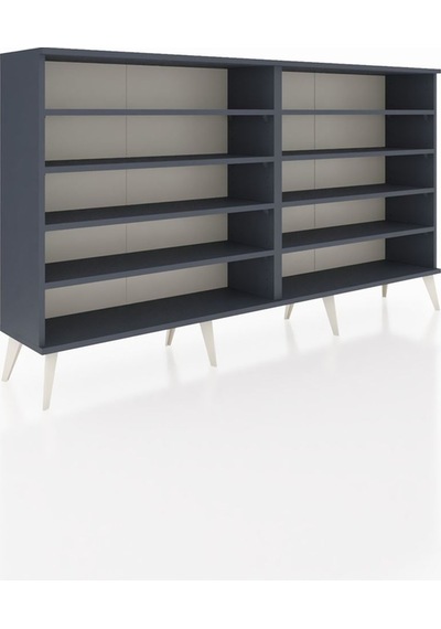 Arges Konsol 8 Raflı 176x30x99 Antrasit-antrasit Antrasit-antrasit Arges Konsol 8 Raflı 176x30x99 Antrasit-antrasit Antrasit-antrasit