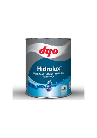 Dyo Hıdrolux Su Bazlı Parlak Boya Beyaz 0,75 Lt