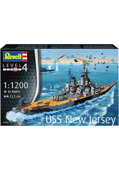 Revell Maket Model Kit Battleship Uss New Jersey 5183
